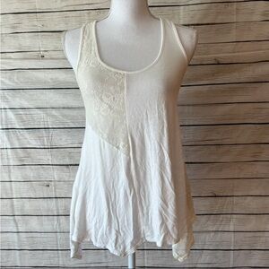 Robin K Chic Ivory Lace Women's Tank Top Size Medium